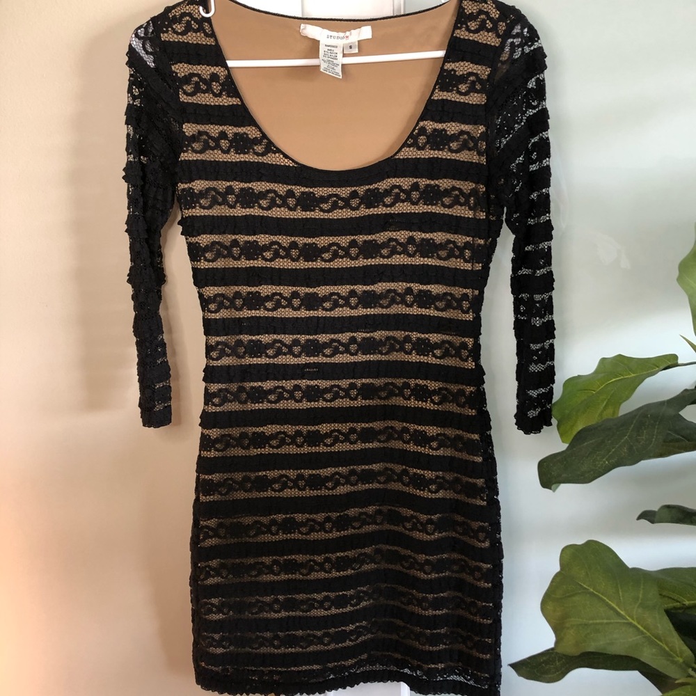 Studio M Lace Overlay Dress